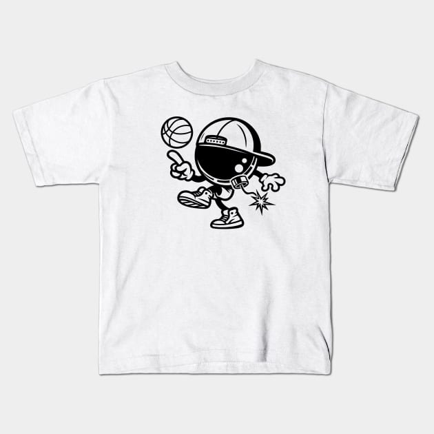 Basketball Boomer - Slam Dunk Edition Kids T-Shirt by Mister Graffiti